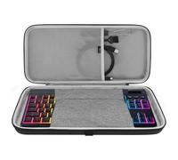 Étui pour Clavier Geekria Low Profile TKL, Compatible avec Razer BlackWidow V4 Low Profile TKL, Redragon K621, ROCCAT Vulcan TKL Pro, 87 Touches, Coque Rigide pour Voyage (Gris foncé)