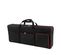 Étui pour clavier MIDI Sac en Nylon étanche for 61 clavier, sac à dos for Piano électronique, housse for orgue(Red edge)