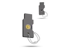 Étui pour e sécurité Yubico YubiKey 5C NFC Gris | Le boîtier en aluminium robuste protège les clés crypto des rayures, de la poussière et des chocs quotidiens lors de vos