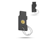 Étui pour e sécurité Yubico YubiKey 5C NFC Noir | Le boîtier en aluminium robuste protège les clés crypto des rayures, de la poussière et des chocs quotidiens lors de vos