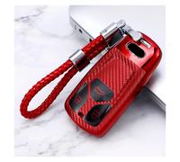 Étui pour Clé Intelligente De Voiture Housse De Protection pour Porte-clés pour Audi A4 B9 A5 A6L A6 S4 S5 S7 8W Q7 4M Q5 TT TTS RS(Red Keychain)