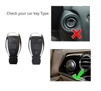 Étui pour Clé Télécommande De Voiture, Porte-clés pour Benz Classe A B C S AMG GLA CLA GLC W176 W221 W204 W205