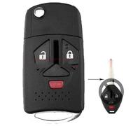 Étui pour clé télécommande Voiture, Coque modifiée pour Outlander pour Galant pour Eclipse pour Lancer 2B /3B /4 Boutons(2)