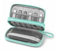 Étui pour clé USB, sac de rangement portable pour Samsung / Sandisk USB Memory Stick / clé USB / clé USB / Jump Drive / carte SD / câble, avec 18 emplacements (vert)