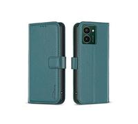 Etui pour Compatible avec HMD Pulse Plus Portefeuille à Rabat Magnétique en Cuir Synthétique Résistant aux Chocs avec Fentes pour Cartes Vert