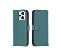 Etui pour Compatible avec MOTO G23 4G/G53 5G Portefeuille à Rabat Magnétique en Cuir Synthétique Résistant aux Chocs avec Fentes pour Cartes Vert