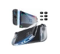 Étui pour console Nintendo Switch 2 HEYSTOP, set dockable TPU transparent + verre trempé 9H, 6 coques analogiques, poignées