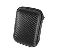 Etui pour Disque Dur Externe 2,5", Étui pour Portable SSD, Pochette avec Proche Filet, Coque EVA Rigide de Sac Sacoche Protection Pochette Case (Balck)