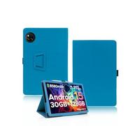 Étui pour DOOGEE Tab A9 Pro+ 11 Pouces, yystao PU Cuir Housse de Protection Compatible avec DOOGEE Tab A9 Pro+ - Dragonne Design, Skin Texture Full Wrap Design Azur