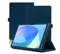 Étui pour DOOGEE U10 Pro, 10.1 inch, DOOGEE U10 Pro Coque Tablette, Housse de Protection avec Support Pliable, Porte-Crayon et Dragonne, Protection Totale. (Bleu)