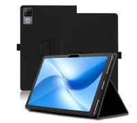 Étui pour DOOGEE U12 12 Pouces, DOOGEE U12 Coque Tablette, Housse de Protection avec Support Pliable, Porte-Crayon et Dragonne, Protection Totale. (Noir)