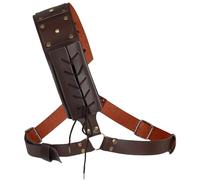 Étui pour Dos Sabre, Renaissance médiévale - Porte-Dos de Sabre en Cuir synthétique - Grenouille Sabre - Fourreau Sabre - Ceinture réglable pour Cosplay d'halloween