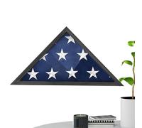 Étui pour drapeau commémoratif des anciens combattants - Expositifs en bois pour table | Boîte drapeau mural, pour collectionneurs, musée, bureau, salon, chambre d'étude, bibliothèque