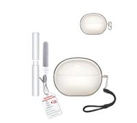 Étui pour écouteurs Baseus MC2, toergy souple en TPU transparent, imperméable, résistant aux chocs, protection contre les rayures, facile à transporter, avec cordon, porte-clés et kit de nettoyage