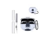 Étui pour écouteurs Bose ultra ouverts, en TPU toergy souple, imperméable, résistant aux chocs, anti-rayures, facile à transporter, avec cordon, porte-clés et kit de nettoyage (bleu transparent)