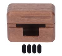 Étui pour écouteurs en bois naturel avec orifice de chargement préservé, n'affecte pas la fonction de chargement, protection contre les chutes et
