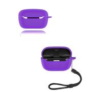 Étui pour écouteurs JBL Endurance Race 2, en silicone souple yystao compatible avec JBL Endurance Race 2, avec cordon tour de cou, résistant à la poussière, aux chocs et durable - Violet