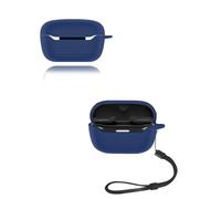 Étui pour écouteurs JBL Endurance Race 2, en silicone souple yystao compatible avec JBL Endurance Race 2, avec cordon tour de cou, anti-poussière, anti-chocs et durable - Bleu