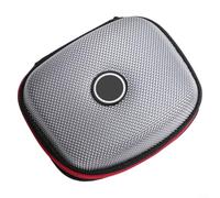 Étui pour écouteurs KZ ZS10 Pro ZSN ED9 - Pochette de protection compacte et rigide avec fermeture éclair - Rangement portable pour câbles d'écouteurs, 9,5 x 8 x 4 cm (argenté)