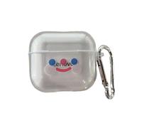 étui pour écouteurs Lenovo LP80 TWS avec motif clown souriant, bo?tier de charge et de protection.