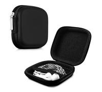 Étui pour écouteurs - Pochette de protection rigide zippée pour écouteurs - Noir