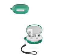 Étui pour écouteurs QCY AilyBuds E20, coque de protection yystao en silicone souple compatible avec QCY AilyBuds E20, avec cordon tour de cou, anti-poussière, anti-chocs et durable, vert
