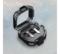 Étui pour écouteurs Samsung Galaxy Buds4 / Buds4 Pro, avec verrou de sécurité, housse transparente pour écouteurs avec porte-clés pour boîte Buzz4 Pro Yellow