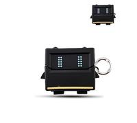 Étui pour écouteurs sans fil Anker Soundcore Liberty 4 NC, coque de protection daunke en silicone souple, étui en forme de robot doux pour la peau, avec boucle ronde, protection complète, noir