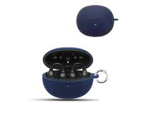 Étui pour écouteurs sans fil Baseus Inspire XC1, coque de protection daunke en silicone souple, étui doux pour la peau avec boucle ronde, protection complète, bleu