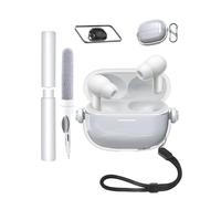 Étui pour écouteurs Xiaomi Redmi Buds 6 Pro, en TPU toergy souple, transparent, imperméable, résistant aux chocs, anti-rayures, facile à transporter, avec cordon, porte-clés et kit de nettoyage