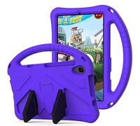 Étui pour Enfants Compatible avec Huawei MediaPad M5 Lite 8 Pouces/MatePad T8 8 Pouces Tablet Case Case Antichoc Support Support Housse de Protection avec Bandoulière(Purper)