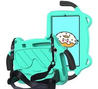 Étui pour enfants Lenovo Tab M10 Plus 3ème génération 10,6" TB-125FU/128FU/128XU - Léger en EVA + PC - Résistant aux chocs - Avec poignée et bandoulière (vert)