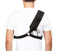 Étui pour épée de la Renaissance, armure médiévale, étui à bandoulière pour grenouille, porte-épée rétro, ceinture réglable Vikings médiévale (noir)