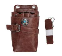 Étui pour étui de Coiffure, Sac à Outils Cheveux Salon, Taille Coiffeur, Ceinture Coupe Cheveux Pochette Sac Ciseaux Barbier Cuir Synthétique Salons Spa Pochette Professionnelle Rangement Noir