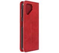 Étui pour Fairphone 5 Clapet Portefeuille Motif Damier Collection Geo Rouge