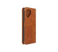 Étui pour Fairphone 5 Clapet Portefeuille Motif Damier Collection Geo Marron