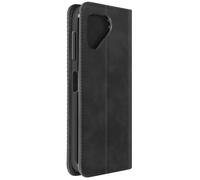 Étui pour Fairphone 5 Portefeuille Motif Damier Collection Geo Noir