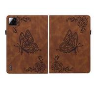 Étui pour FLOODKING Xiaomi Pad 7/7 Pro , fentes pour cartes intégrées, porte-crayon, Marron Marron