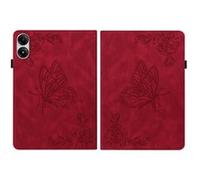 Étui pour FLOODKING Xiaomi Redmi Pad Pro 12.1 , fentes pour cartes intégrées, porte-crayon, Rouge Rouge