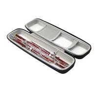 Étui pour flûte à bec - Boîte de rangement rigide pour flûte traversière, pochette zippée en EVA, support d'instrument portable, organisateur de voyage protecteur, accessoire musique étudiants, débuta
