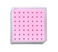 Étui pour forets à ongles | 49 trous Organiseur compact pour outils de manucure | Pour débutants, femmes, familles et amis, rose, Consulte la descripción, Voir description