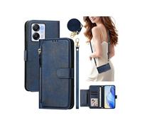 Etui pour FOXDOCK Blackview Oscal Modern 8/Color 8 éclair haut de gamme portefeuille multifonction avec fermeture magnétiquedragonne amovible et long