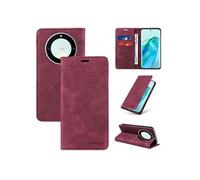 Etui pour FOXDOCK Honor Magic 5 Lite RFID Blocking Flip Book Pliant Wallet Cuir avec porte-carte et couvercle de la kickstand compatible avec Honor