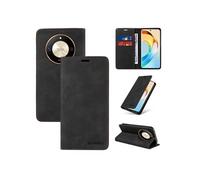 Etui pour FOXDOCK Honor Magic 6 Lite RFID Blocking Flip Book Pliant Wallet Cuir avec porte-carte et couvercle de la kickstand compatible avec Honor