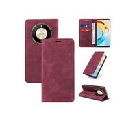 Etui pour FOXDOCK Honor Magic 6 Lite RFID Blocking Flip Book Pliant Wallet Cuir avec porte-carte et couvercle de la kickstand compatible avec Honor