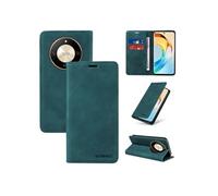 Etui pour FOXDOCK Honor Magic 6 Lite RFID Blocking Flip Book Pliant Wallet Cuir avec porte-carte et couvercle de la kickstand compatible avec Honor