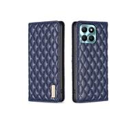 Etui pour FOXDOCK Honor X6A PU Cuir Magnétique Couvre de folio de flip-Bleu