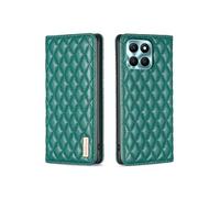 Etui pour FOXDOCK Honor X6A PU Cuir Magnétique Couvre de folio de flip-Vert