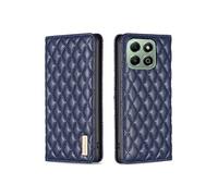Etui pour FOXDOCK Honor X6B PU Cuir Magnétique Couvre de folio de flip-Bleu