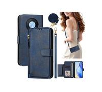 Etui pour FOXDOCK Huawei Nova Y90 éclair haut de gamme portefeuille multifonction avec fermeture magnétiquedragonne amovible et long